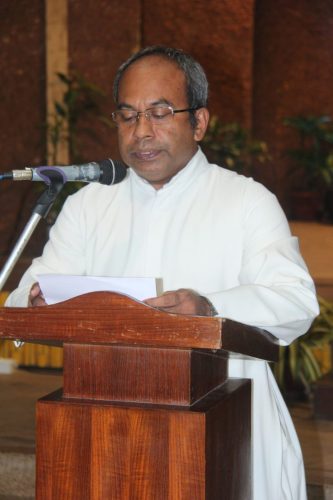 Words of Welcome by Fr. Joy Kaipan, the Rector of Don Bosco Seminary, Aluva.